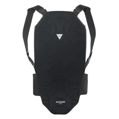 Abbildung von Dainese Unisex Adult Auxagon Back Protector 1 Ski und Snowboard Rückenprotektor mit Hosenträgern, Schwarz/Schwarz, XL