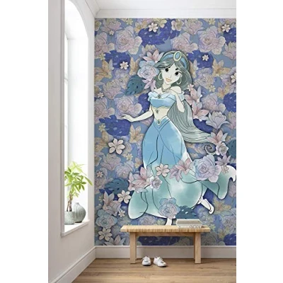 Abbildung von Komar Vliestapete &quot;Jasmin Colored Flowers&quot;, 200x280 cm (Breite x Höhe)