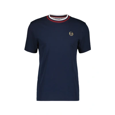 Abbildung von Sergio Tacchini Rainer TEE Tshirt basic, Herren, Größe: Large, Maritime blue sun dried tomato