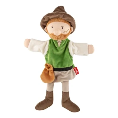 Abbildung von sigikid Handspielpuppe RÄUBER PLÜSCHFIGUR Nspiel Kuscheltier für Kinder, Größe: One Size, Grün