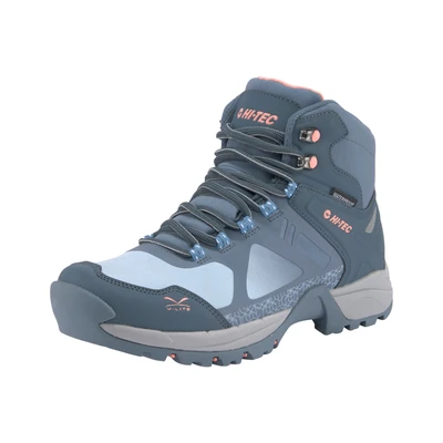 Abbildung von HI TEC Vlite Psych WP Womens Hikingschuh, Damen, Größe: 36, Dark turquoise/blue/pink Schuhe