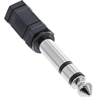 Abbildung von InLine 99305 Audio Adapter, 6,3mm Klinke Stecker an 3,5mm Buchse, Stereo