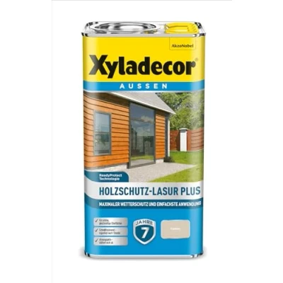 Abbildung von Xyladecor Holzschutz Lasur Plus, 4L, farblos