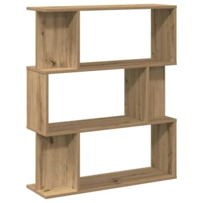 Abbildung von vidaXL Bücherregal Artisan Eiche 80x24x96 cm Holzwerkstoff, Büroschrank, Bücherregal, Regal, Büroregal, Bücherregale, Regale, Aktenregal, Aktenschrank