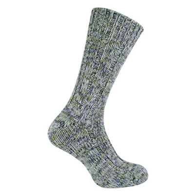 Abbildung von Sock Snob 1 Paar Herren 100 Wollsocken Gestrickt Warm Schafswolle Wolle Socken (Khaki, 39 45)