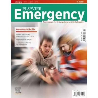 Abbildung von ELSEVIER Emergency. Neurologische Notfälle. 3/2023: Fachmagazin für Rettungsdienst und Notfallmedizin