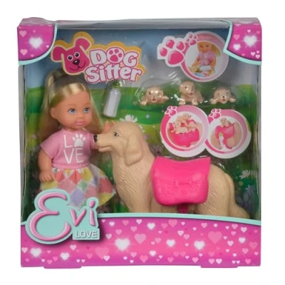 Abbildung von Simba Evi Doll With A Dog And Puppies