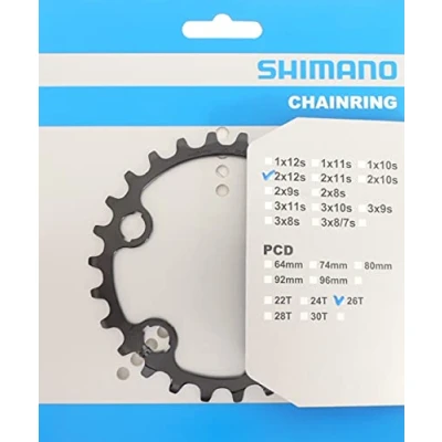 Abbildung von Kettenblatt 26z Shimano SLX FC M7100 / M7120 12 Fach