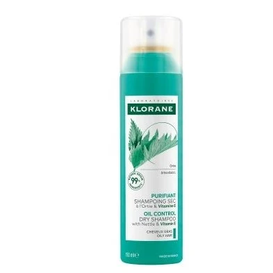 Abbildung von Klorane Trockenshampoo Öl Control Nettle &amp; Vitamine E 150 ml Für fettiges haar