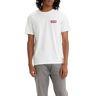 Abbildung von Levi&#039;s Crewneck Graphic 2 PACK Tshirt basic, Herren, Größe: Small, Bright white