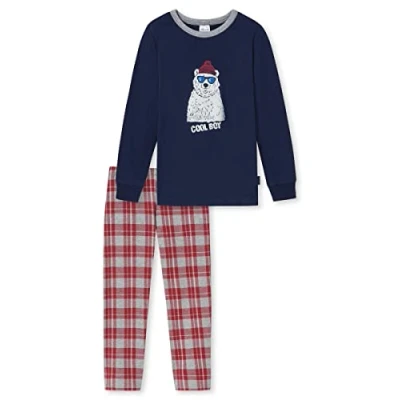 Abbildung von Schiesser Jungen Kinder Langer Schlafanzug Organic Cotton Pyjamaset, Mehrfarbig 13, 92