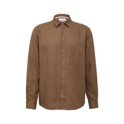 Abbildung von s.Oliver Regular FIT Langarm Hemd, Herren, Größe: Large, Sandstein
