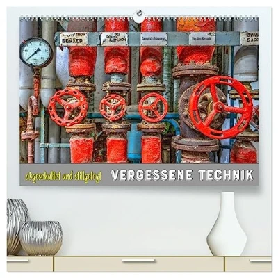 Abbildung von Vergessene Technik abgeschaltet und stillgelegt (hochwertiger Premium Wandkalender 2025 DIN A2 quer), Kunstdruck in Hochglanz