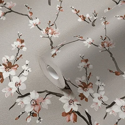 Abbildung von living walls Vliestapete &quot;Desert Lodge&quot;, geblümt floral natürlich, Tapete Blumenoptik Tapeten Wohnzimmer Schlafzimmer Küche Design Optik