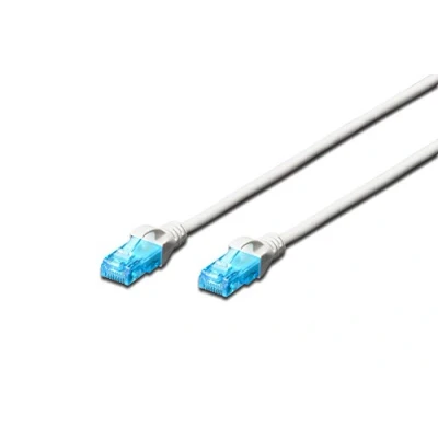 Abbildung von DIGITUS LAN Kabel Cat 5e 5m CCA Netzwerkkabel Mit RJ45 U/UTP Ungeschirmt Kompatibel zu 6 &amp; 5 Weiß