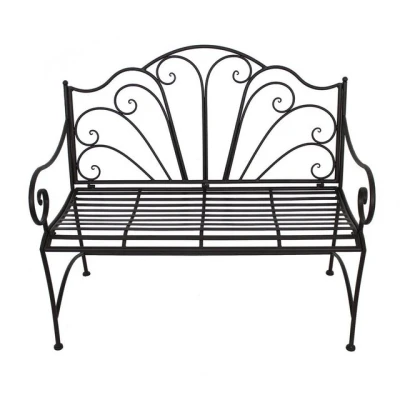 Abbildung von HTI Living Sitzbank Gartenbank Celia (Stück, 1 St., Gartenbank), Metall nostalgisch