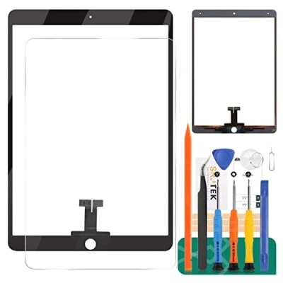 Abbildung von Ersatzglas für iPad Air 3 2019, Touchscreen A2153, A2123, A2152, Pro 10,5 Zoll (2017), Digitizer A1701, A1709, Panel Reparatur Set (schwarz)
