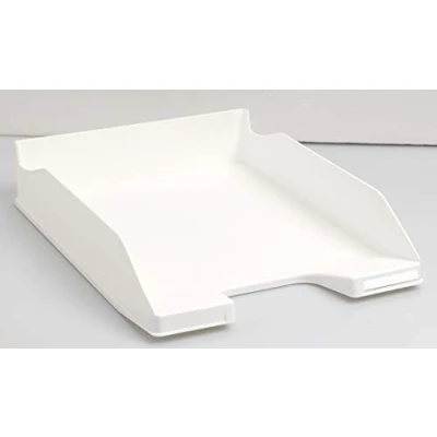 Abbildung von Exacompta 11313D 6er Pack Premium Briefablage Combo Midi DIN A4. Ideale Briefkörbe für Ihre Organisation. Robuste und stapelbare Ablagekörbe weiß