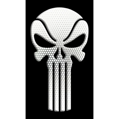 Abbildung von Tankpad Motorad Draht Muster Tankschutz KOMPATIBEL Polymer ,, PUNISHER WEISSER 18X10,, …, &#039;