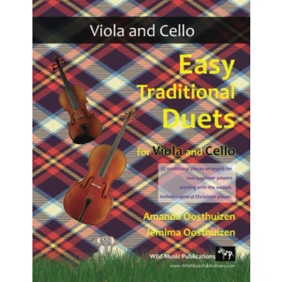 Abbildung von easy traditional Duets for viola and Cello: 32 favourite melodes from around the world arranged especially beginner cello ... in keys playable first position.