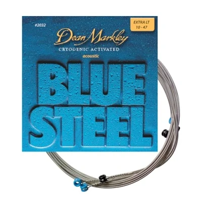 Abbildung von Dean Markley 2032 Blue Steel Cryogenic XL Saiten für Akustikgitarre, Stärke .010 .048