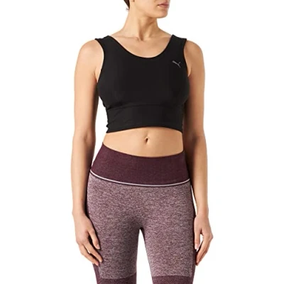 Abbildung von PUMA Damen Studio Yogini Luxe Crop Tank Top,Puma Schwarz,L