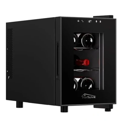 Abbildung von TroniTechnik® Weinkühlschrank Montpellier, Getränkekühlschrank, Weinkühler,17 Liter,6 Flaschen