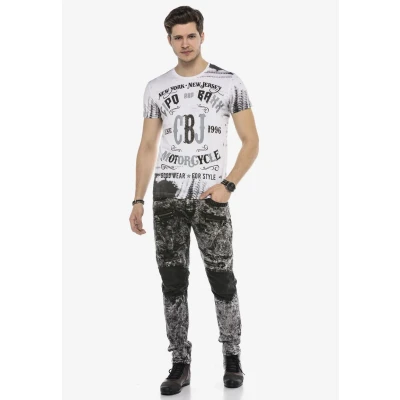 Abbildung von Cipo &amp; Baxx Jeans Slim Fit, Herren, Größe: 42x32, Black