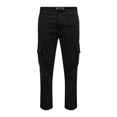 Abbildung von Only &amp; Sons Onsdean LIFE TAP Cargohose, Herren, Größe: 31x34, Black