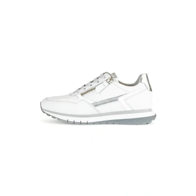 Abbildung von Gabor Sneakers Sneaker low, Damen, Größe: 36.5, Weiss silber Schuhe