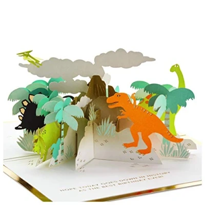 Abbildung von Hallmark Signature Paper Wonder Pop Up Geburtstagskarte (Dinosaurier)