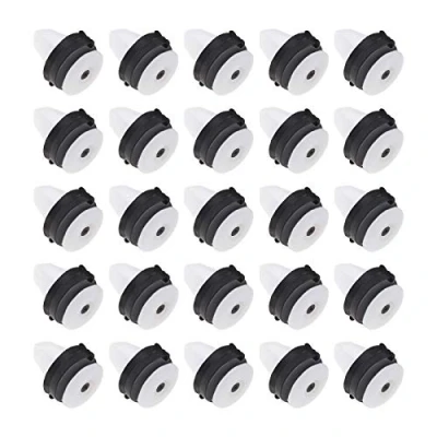 Abbildung von Create idea 50 Stück Auto Seitentür Zierleisten Clips mit schwarzen Gummi Unterlegscheiben W714231S300 1571079 für 8 mm Loch