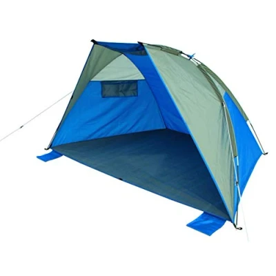 Abbildung von High Peak Strandmuschel Bilbao, blau/grau, 10127
