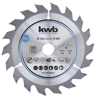 Abbildung von kwb Kreissägeblatt Span Platten Kreissäge Blatt, Holz /Hartholz, 130