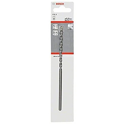 Abbildung von Bosch Professional 1x Betonbohrer CYL 3 (für Beton, Ø 5,5 x 90 150 mm, Zubehör Schlagbohrmaschine), 1 Stück