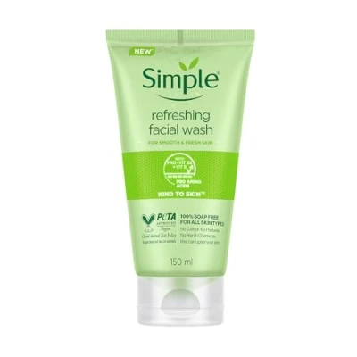 Abbildung von Simple Sanft zur Haut Erfrischendes Waschgel für sensible seifenfrei 150 ml 1 Stück