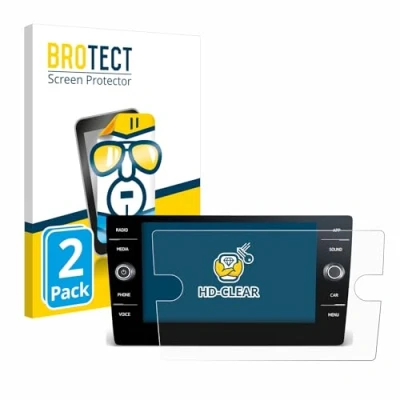 Abbildung von BROTECT (2 Stück Schutzfolie für Volkswagen Tiguan 2021 Discover Media 8&quot; Displayschutz Folie Ultra Klar