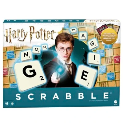 Abbildung von Mattel Games GMG29 Scrabble Harry Potter Wortspiel in Deutscher Sprachversion, Brettspiel, Familienspiele ab 10 Jahren