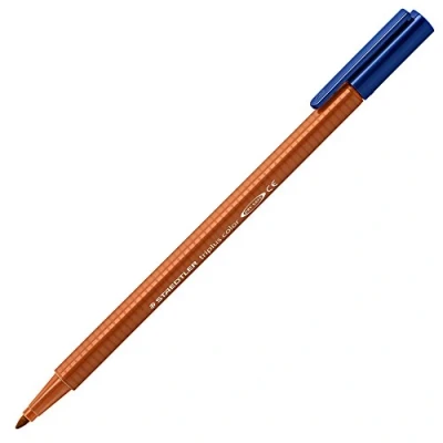 Abbildung von Staedtler 323 48 Fasermaler Triplus Farbe Dreikantschaft im Kartonetui, auswaschbar, circa 1 mm, 10 Stück, Kalahari orange