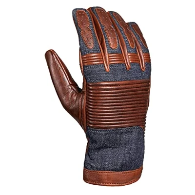 Abbildung von John Doe Durango XTM Motorrad Handschuh Leder und Baumwolle Braun Jeans XS