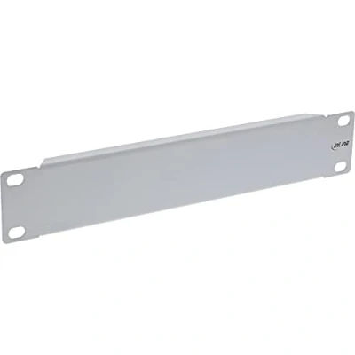 Abbildung von InLine® 10&quot; Blindplatte, 1HE, RAL 7035 grau