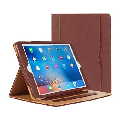 Abbildung von iPad Air Hülle PU Leder Smart Schutzhülle Cover Case mit Ständer Funktion und Auto Einschlaf/Aufwach für Apple Air/Neu 9.7 (5th Generation) 2017 (braun)