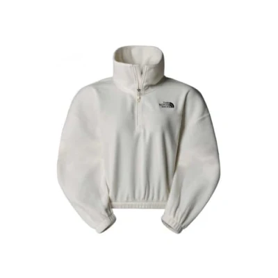 Abbildung von The North Face Glacier HALF ZIP Fleecepullover, Damen, Größe: 32, White dune