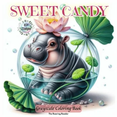 Abbildung von Sweet Candy Grayscale Coloring Book: Whimsical Designs of Adorable Animals in Floral Wraps for Relaxation, Stress Relief, and Creative Expression. (Whimsical world inside small things., Band 5)