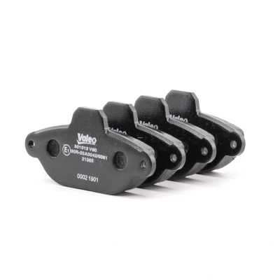 Abbildung von VALEO 301012 Bremsbelagsatz FIRST Vorderachse exkl. Verschleißwarnkontakt ohne Anti Quietsch Blech FIAT: Panda II Schrägheck, Punto Schrägheck