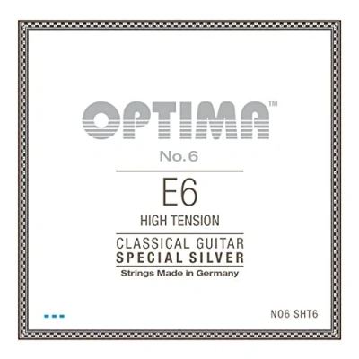 Abbildung von Klassikgitarre Saiten No. 6 Special Silver Einzelsaite E6w versilbert high NO6.SHT6