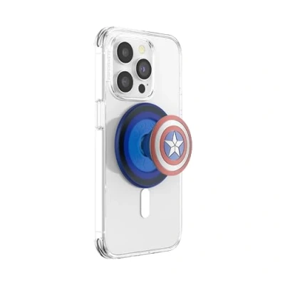 Abbildung von PopSockets Handy Griff für MagSafe Marvel Enamel Captain America