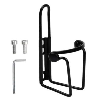 Abbildung von Chstarina Flaschenhalter Fahrrad aus Aluminium, Leicht GeträNkehalter Fahrrad, Wasserflaschenhalter Flasche Halter Rack mit Schrauben Inbusschlüssel, für Rennrad Mountain Road Bike(Schwarz)