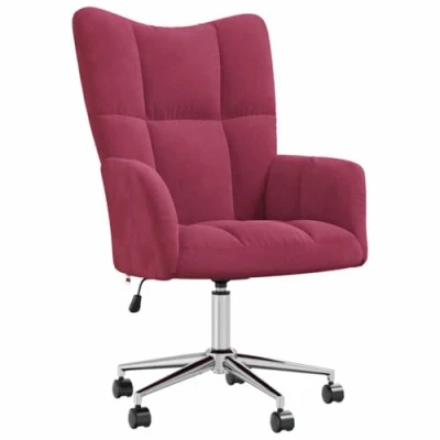 Abbildung von vidaXL Relaxsessel Fernsehsessel Polsterstuhl Polstersessel Relaxstuhl Sessel Stuhl Ohrensessel Loungesessel Armsessel Wohnzimmer Weinrot Samt