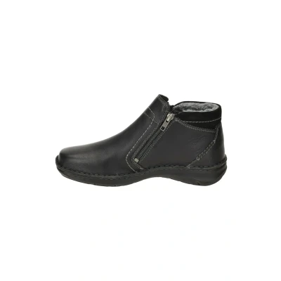 Abbildung von Josef Seibel Herren Ankle Boots New Anvers 04,Weite K (Extra weit),Wechselfußbett,reißverschluss,Stiefel,Booties,schwarz,43 EU